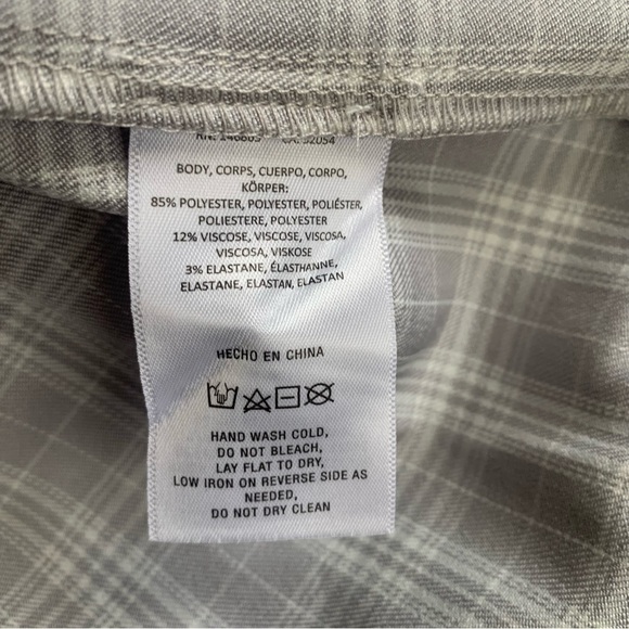 Mare Mare x Anthropologie Strapless Button Down Top Plaid - Picture 7 of 7